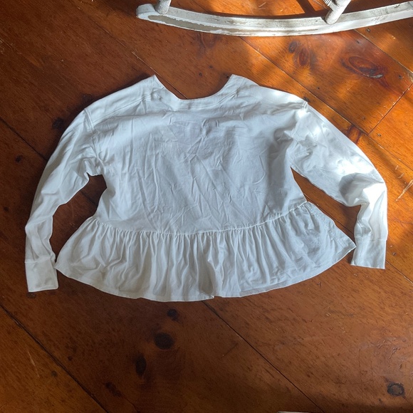 FREE PEOPLE Play Nice Layer Pullover Women's Size S White & Black - Picture 6 of 13